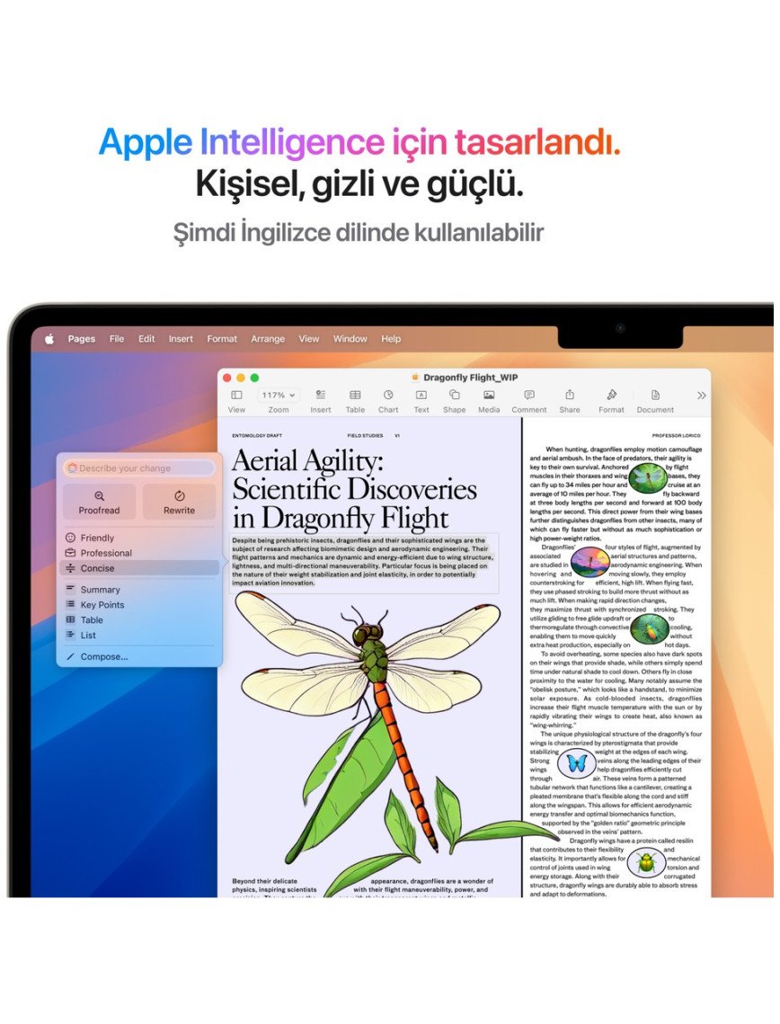 Apple MacBook Air M4 24GB 512GB SSD macOS 15" Taşınabilir Bilgisayar Yıldız Işığı MC6K4TU/A