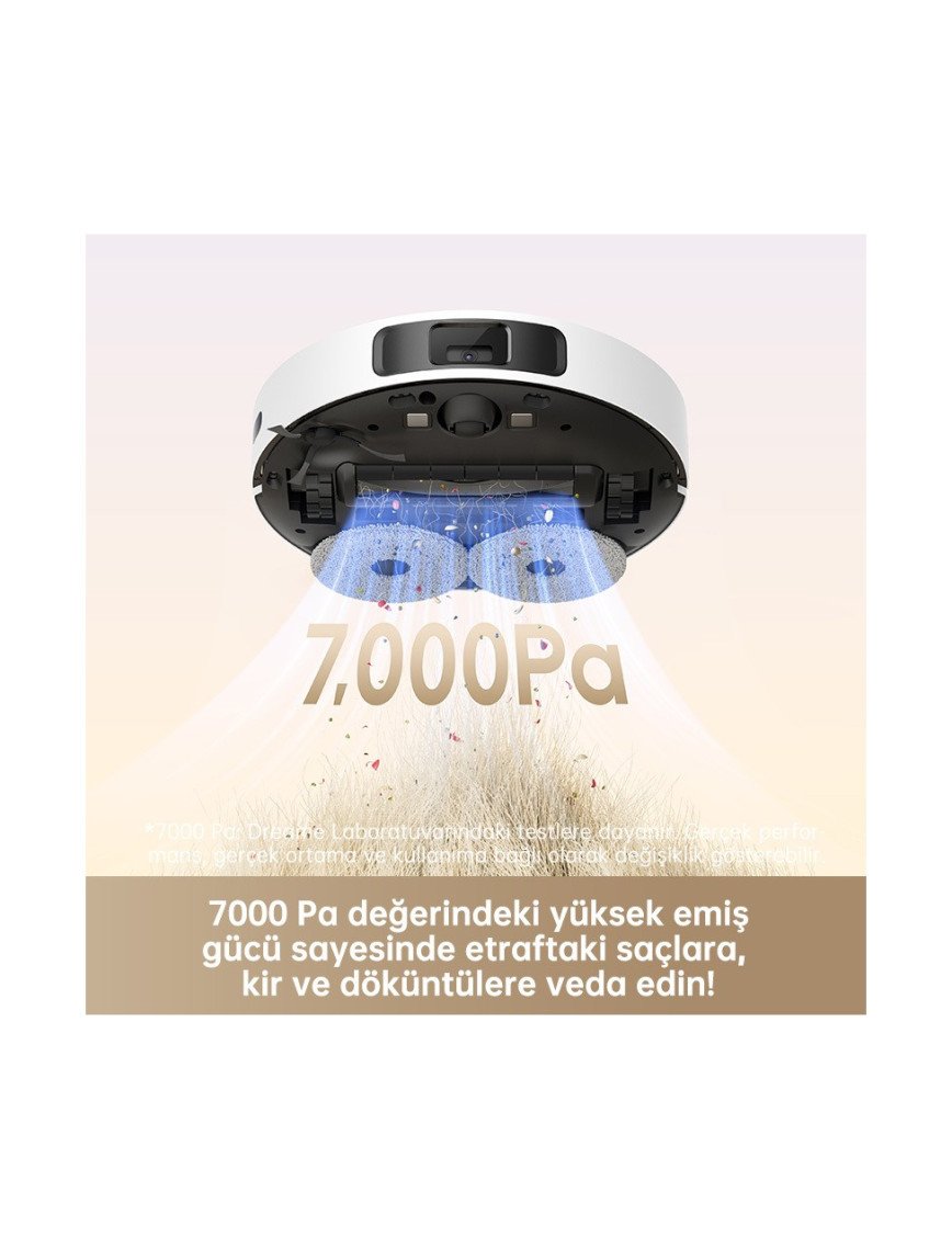 Dreame L10s Pro Gen 2 Robot Süpürge Beyaz, 7.000PA Emiş Gücü